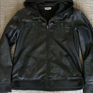 Vegan Leather Black Jacket